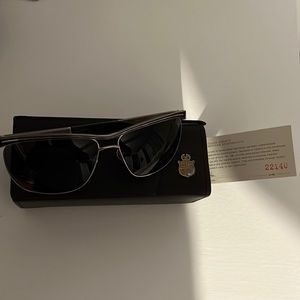 Brechin leisure society sunglasses for men in titanium trim.